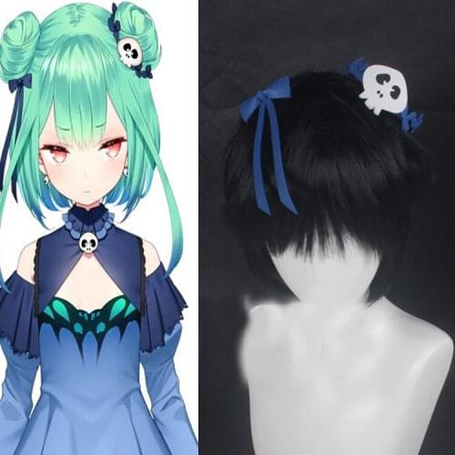 Vtuber Uruha Rushia Cosplay Headwear Skeleton Hair Clip Hair Pin Anime Hairpin Halloween Costume Accessory Prop