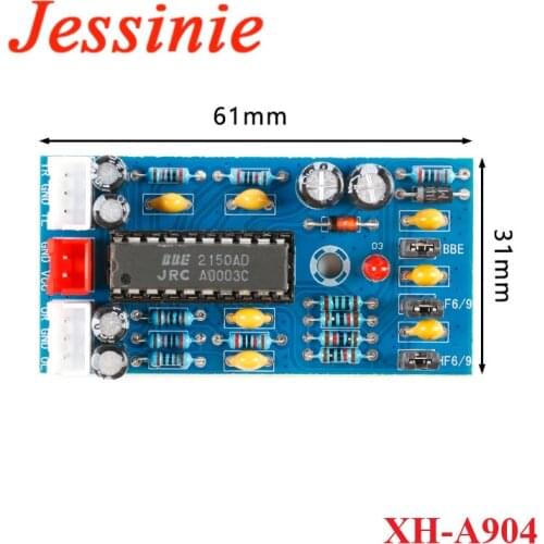 XH-A904 BBE2150 Tone Board Sound Effect Power Amplifier Preamp Super Bass Elastic And Powerful Sound Quality Improvement