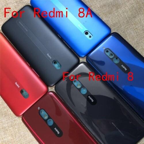For Xiaomi Redmi 8 Back Glass Battery Cover Rear Door Case Panel For Redmi 8A Back Cover Rear Panel Housing Replacement