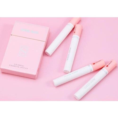 4 Pcs Tube Lipstick Fog Sexy Nude Lipstick Long Lasting Moisture Lip Makeup Red Lip Matte Lip Stick 4Color