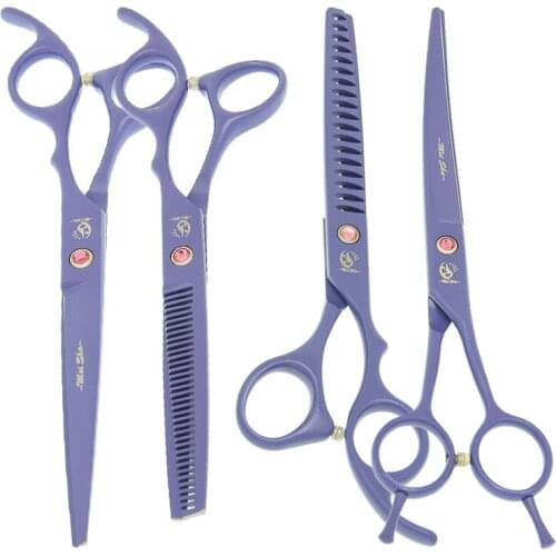 7.0" Japanese 440c Steel Pets Scissors Curved Dogs Grooming Scissors Animals Trimmers Cats Thinning Shears Dogs Suppliers B0040A