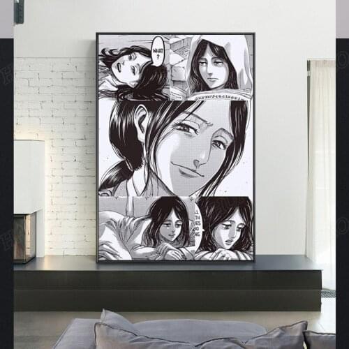 Anime Attack On Titan Poster - Great Inspirational Wall Art Canvas Poster Print Painting For Home Decor