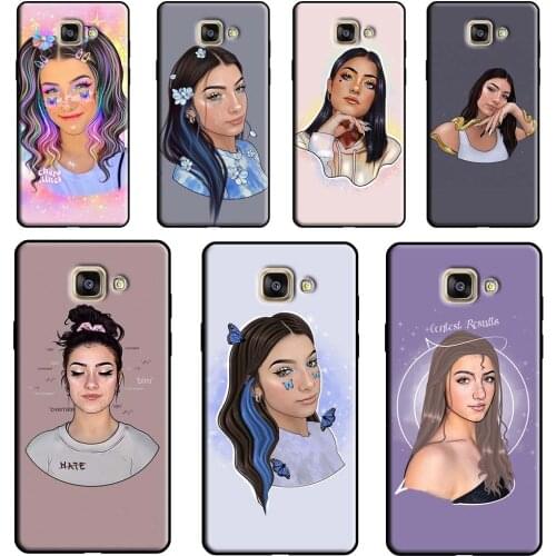 Charli Damelio Art Case For Samsung Galaxy J1 J3 J5 J7 A3 A5 2016 2017 J2 Core J4 J6 Plus J8 A6 A7 A8 A9 2018