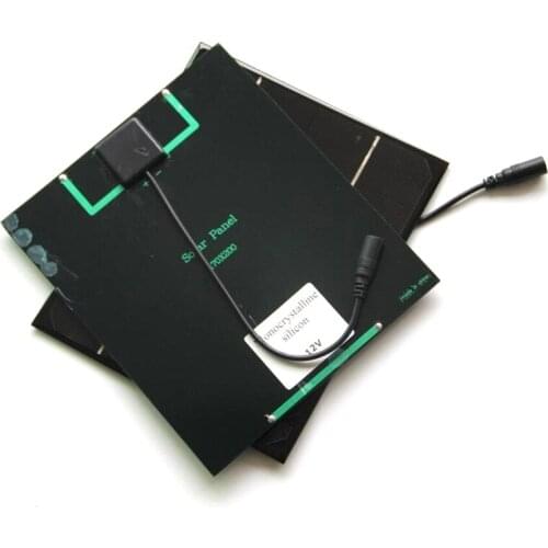 BIG Promotion 100PCS/Lot 6W 12V 500mA Solar Cell + DC Output Monocrystalline Solar Panel DIY Solar System/Charger 200*170*3MM