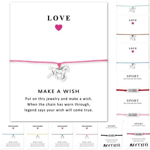 Friendship Gift for Cowboy Cowgirls Silver Real Grandmas Ride Horses Horse Shoes Charm Bracelets for Women