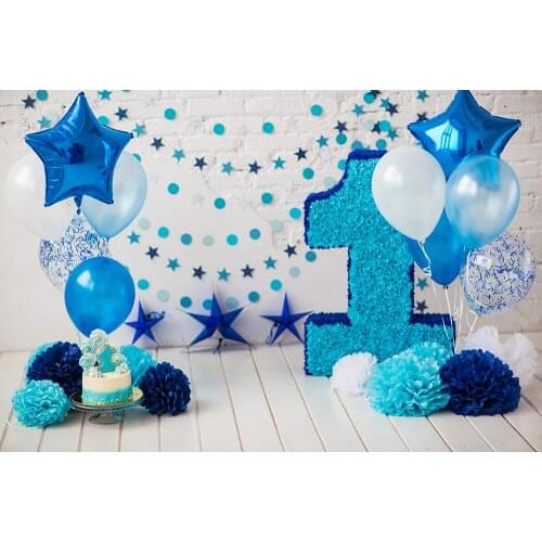 BEIPOTO Girls' 1st birthday party Backdrop boy Baby cake smash Photography Background Balloon Party Decor Photo Booth Props