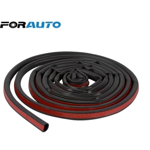 FORAUTO Big D Type Sealing Rubber Strip Car Sound Insulation Car Styling Car Door Strip With 3M double-sided adhesive Stickers