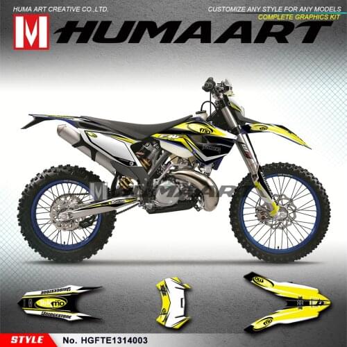 HUMAART Motocross Graphics Racing Sticker Adhesives Deco Kit for Husaberg TE125 TE250 TE300 FE250 FE350 FE450 FE501 2013 2014