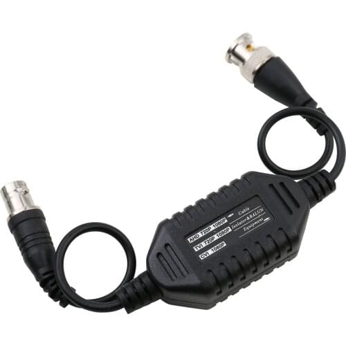 CCTV Balun Ground Loop Isolator Coaxial BNC Male to Female 1PCS