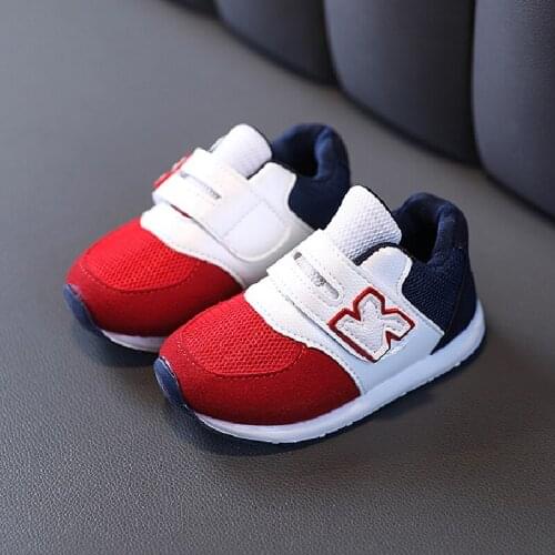 Hot Sale Kids Soft Sneakers Childrens Sports Shoes New Spring Autumn Boys Girls Mesh Shoes Letter Baby Toddler Casual Shoes