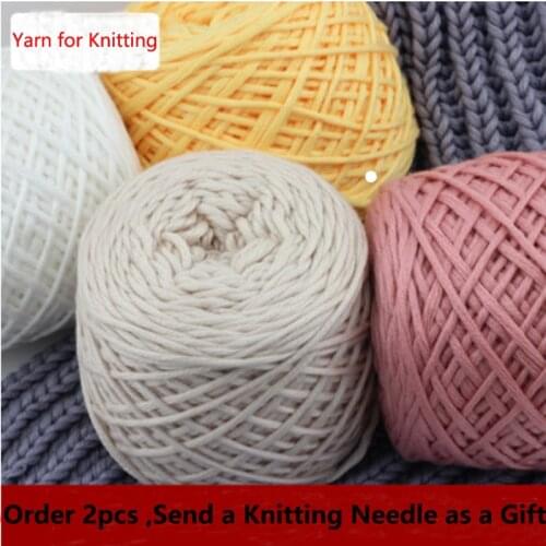 Soft Silk milk Cashmere Wool Cotton Yarns for Kids Baby Eco-friendly Dyed thick yarn for knitting threads hand knit scarf collar