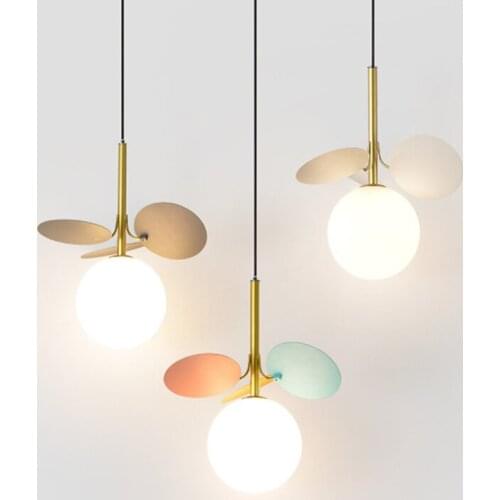 Nordic Creative Designer Multicolor Art Tree Single Pendant Lights Parlor Kids Bedroom Bedside Aisle Decoration Light Fixtures