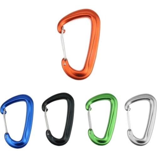 New Survival D-ring Locking Carabiner Clip Set Screw Lock Hanging Hook Buckle Karabiner Camping Climbing Equipment Accessories