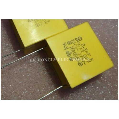 10PCS 2.2UF K MPX -X2 GPF 250V-275V 225 P=27mm FILM CAPACITOR