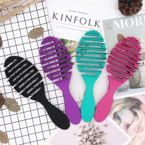 Wet brush Comb tool barber Hair Brush Hair Styling Tools Anti Tangle Anti-static Head Massage Hairbrush Magic Comb