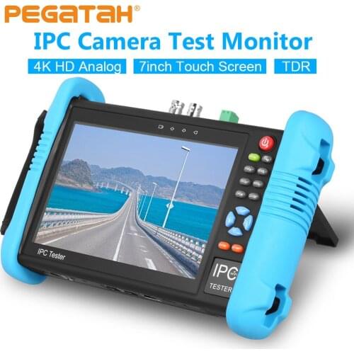 7 inch H.265 IPC Tester CCTV tester for CCTV Video Camera tester monitor 4K Built-in wifi TDR cable POE with HDMI