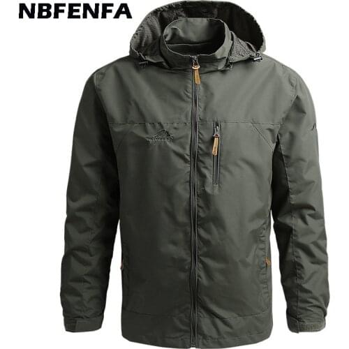 Men Jackets Hooded Coats Waterproof Male Outdoor Outwears Windbreaker Windproof Spring Autumn Jacket Fashion Clothing Coat LA090