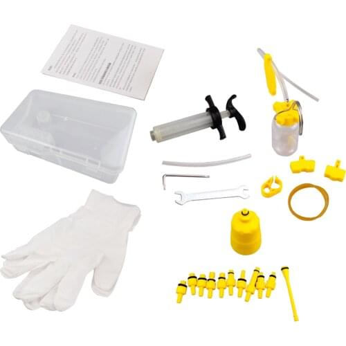 All In One Hydraulic Brake Oil Bleed Kits MTB Road Bike Bicycle Disc Brake Mineral Oil Syringe