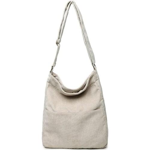 Commuter To Work Fashion Korean Style Bag Corduroy 2021 New Shoulder Bag Outing Leisure Messenger Bag Female