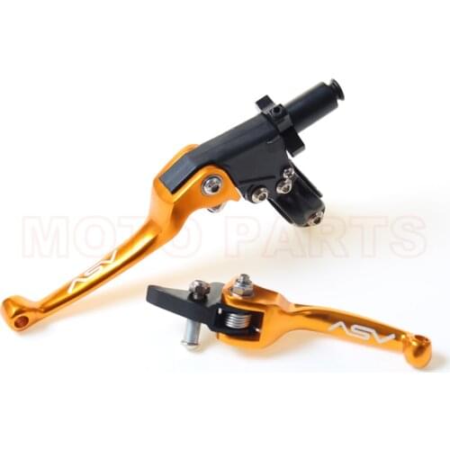 GOLD ASV F3 Series 2ND Clutch and Brake foldable Levers refit accesories moto motard offroad XR EXC DRZ CRF SX TTR WR YZF