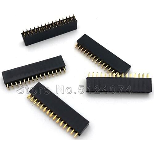 10pcs/lot Double row female Spacing 2.54mm 2x15pin double row seat 30P female connector 2*15P DIP