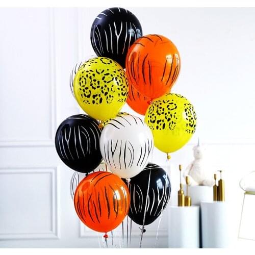 30pcs Birthday Animal Latex Balloons Tiger Zebra Dog Safari Party Jungle Party Ballons Birthday Party Decor Kids Birthday Globos