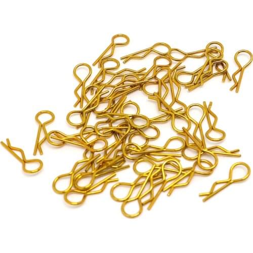 30PCS Body shell Clips Pin R Shape for Traxxas TRX4 SCX10 Wraith 1/10 Buggy RC Rock Crawler Vehicle Model Car