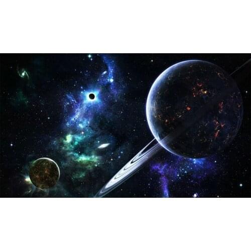 5D Diy Diamond Painting Cross Stitch full Square Round Diamond Embroidery Beautiful space planet picture for room Decor H1004