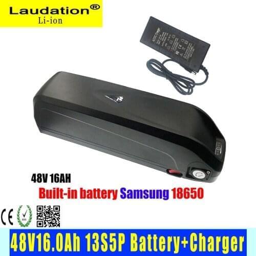 High quality Electric Bike Battery Pack 48V 16Ah Built in Samsung INR 18650 33G Cells Front Rear Hub / Mid Drive Bicycle 13S 5P