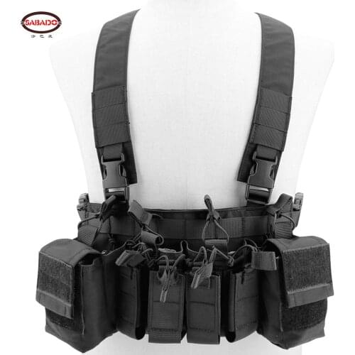 Army Tactical D3 Chest Rig Vest Armor Harness Rifle Pistol 5.56 7.62 Magazine Pouch CRX Hunting Shooting Equipment Accessories