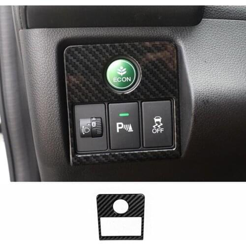 ABS Carbon Fiber Auto Accessory Car Headlight Adjustment Switch Panel Cover For Honda HRV HR-V Vezel 2014 to 2019 1pcs