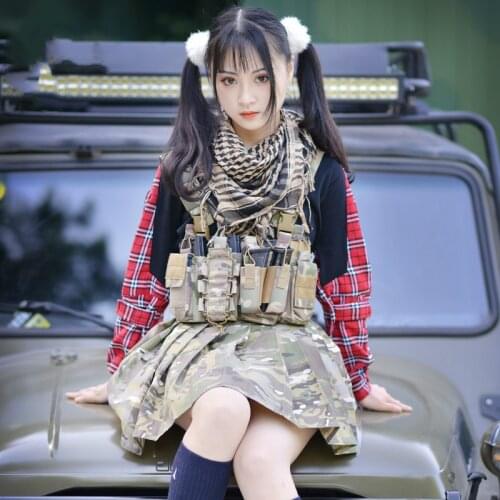 D3 Chest Hanging Tactical Belly Pocket Nip Outdoor Multi-functional Mc Camouflage Vest For Men And Women With Optional Pack
