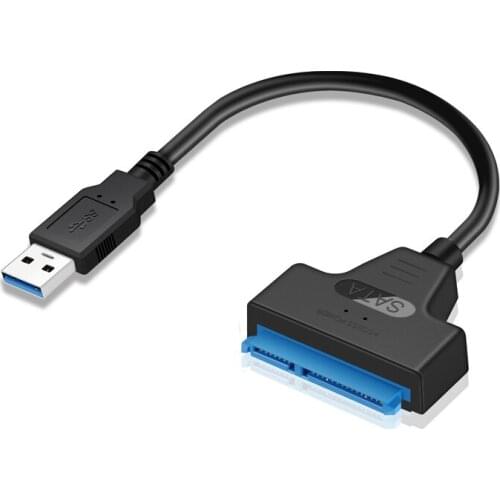USB 3.0 SATA 3 Cable Sata to USB 3.0 Adapter Up to 6 Gbps Support 2.5 Inches External HDD SSD Hard Drive 22 Pin Sata III Cable