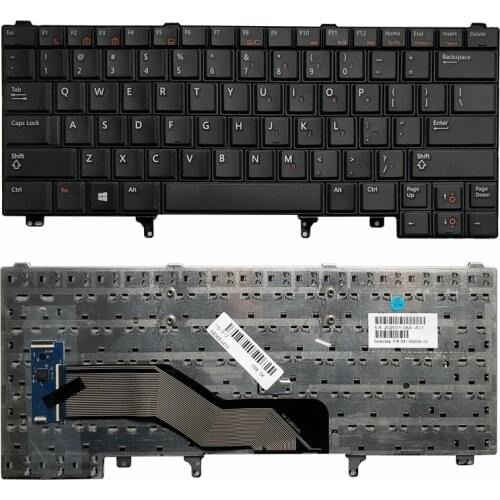 GZEELE New US keyboard for Dell Latitude E5420 E5430 E6320 E6330 E6430 English without Point Stick