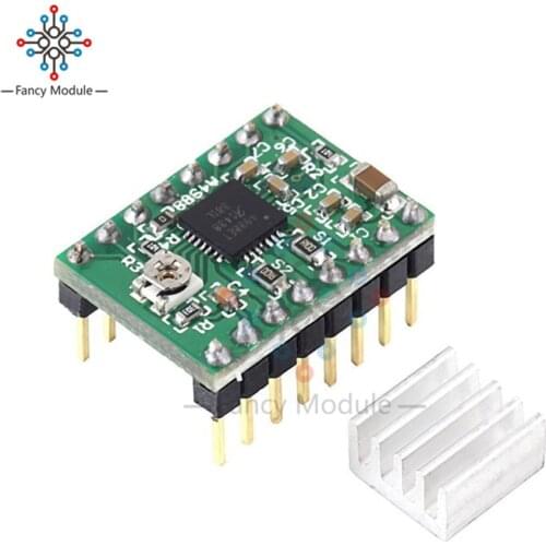 1Pcs Reprap Stepper Driver A4988 Stepper Motor Driver Module with Heatsink