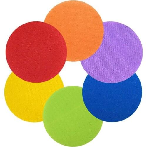 Classroom Magic Mark Its Sitting Carpet Spots to Educate, Pack of 30 Color marker round Carpet Stickers for baby room Decoration