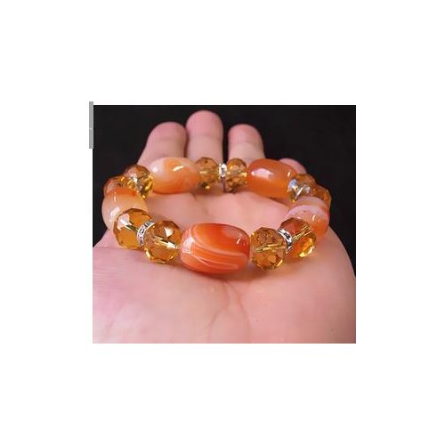 REAL 14*16MM STONE bucket beads bracelet natural flower benming year men women fashion buddhist CRYSTAL beads Wholesale price