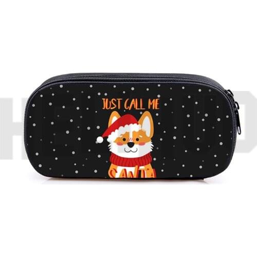 Hot 3D Print Welsh Corgi Pembroke PenBag Kids School Supplies Cute Korgi Cartoon Stationery Pencil Case Makeup Box Storage Pouch