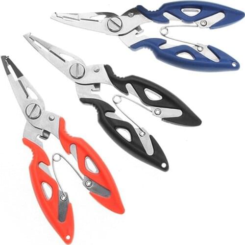 Fishing Plier Scissor Braid Line Lure Cutter Hook Remover Tackle Tool Cutting Fish Use Tongs Scissors Fishing Pliers 3 Colors