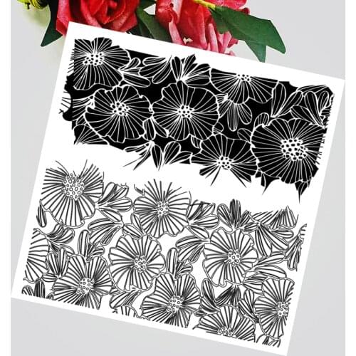 14x14CM Amaryllis field Transparent Silicon Seal Clear Stamps Roller Stamps DIY Scrapbook Album Card NEW YEAR Easter