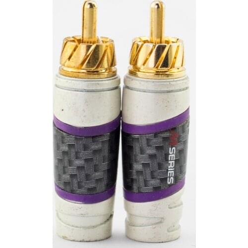 DIYLIVE Hi-Fi Original used monster RCA lotus plug good quality resistance to plug good quality old plug