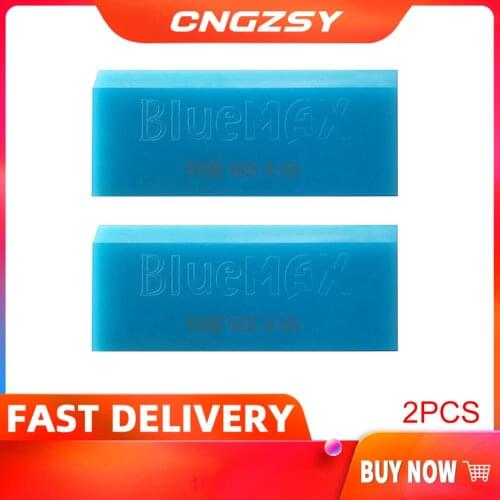 2PCS Universal Rubber BLUEMAX Spare Blade For Window Glass Water Wiper Ice Scraper Car Snow Shovel Tinting Tool 2B02