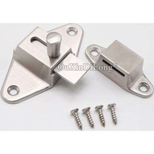 Brand New 2PCS 304 Stainless Steel Door Latch Sliding Lock Barrel Door Bolt for Internal Doors