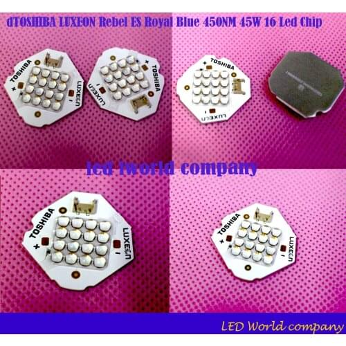 TOSHIBA LUXEON Rebel ES Royal Blue 450NM 45W DC44-45V 350-1000MA High Power Led Muilti-Chip Intergrated Light Source
