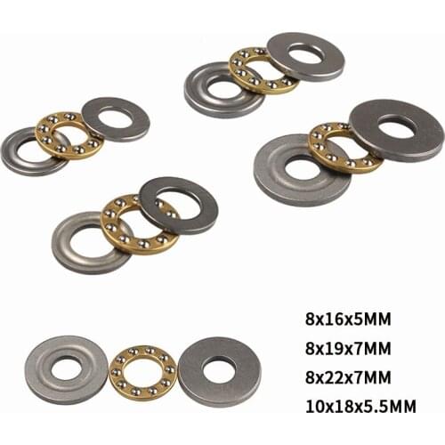 1Pcs High Precision Miniature Thrust Ball Bearings F8/F10 Metal Axial Ball Bearing Set for Hardware Accessories 8/10mm