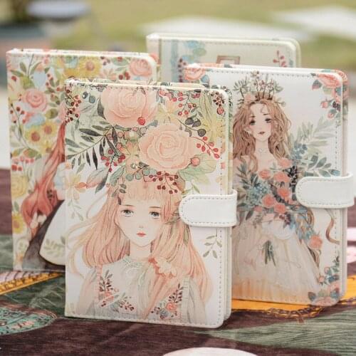 Japanese illustration inner core forest fairy tale notebook A5 grid inner page hand account diary kawaii girl notepad