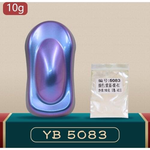 YB83 Chameleon Pigments Acrylic Paint Powder Coating Dust Dye for DIY Cars Crafts Nails Decoration