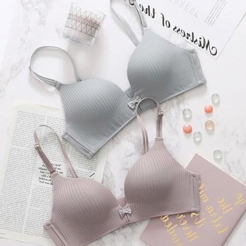 Womens Breathable Wireless Push Up Bra Sexy Lingerie Fashion Comfortable Seamless Bralette Adjustable Movement Bras For Lady Top
