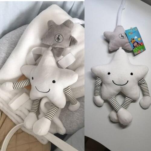1PC Music Star Crib Hanging New Baby Toys For Stroller Newborn Rattles Educational Plush Toys