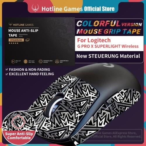 Hotline Games Mouse Grip Tape for Logitech G PRO X Superlight Wireless Gaming Mouse Anti-slip Tape [Color-Ice Peak]